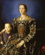 Agnolo Bronzino Eleonora of Toledo and her Son Giovanni (mk08) oil on canvas